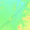 Aruanã topographic map, elevation, terrain