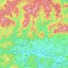 Tsuyama topographic map, elevation, terrain