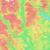 Nissedal topographic map, elevation, terrain