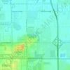 Ford Heights topographic map, elevation, terrain