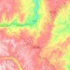 Yauli topographic map, elevation, terrain