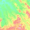 Arenópolis topographic map, elevation, terrain