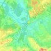 Malicorne-sur-Sarthe topographic map, elevation, terrain