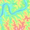 Farinhas topographic map, elevation, terrain