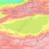 Иссык-Куль topographic map, elevation, terrain