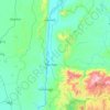 Thabeikkyin Township topographic map, elevation, terrain