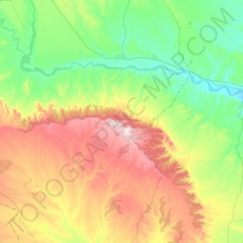 Sena topographic map, elevation, terrain
