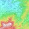 Kowary topographic map, elevation, terrain