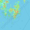 Geoje-si topographic map, elevation, terrain