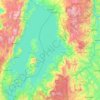 Lake Kivu topographic map, elevation, terrain
