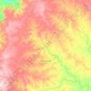 Maracaju topographic map, elevation, terrain
