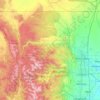Larimer County topographic map, elevation, terrain