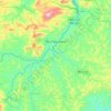 Rio Piracicaba topographic map, elevation, terrain