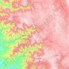 San Dimas topographic map, elevation, terrain