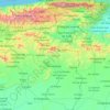 Estado Aragua topographic map, elevation, terrain