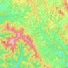 Pylypets Rural Hromada topographic map, elevation, terrain