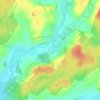 Tincey-et-Pontrebeau topographic map, elevation, terrain