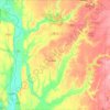 Parke County topographic map, elevation, terrain