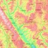 Xinping Yi and Dai Autonomous County topographic map, elevation, terrain