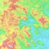 Estrela do Norte topographic map, elevation, terrain
