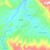El Milagro topographic map, elevation, terrain