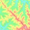 Novo Planalto topographic map, elevation, terrain