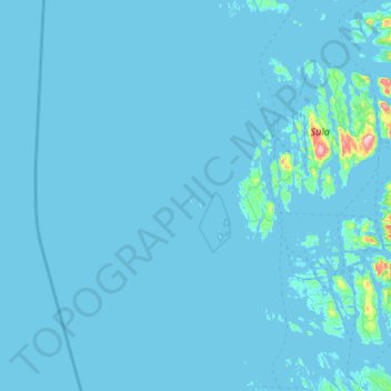 Solund topographic map, elevation, terrain