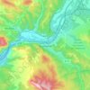 Saint-Paul-lès-Durance topographic map, elevation, terrain