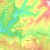 Calde topographic map, elevation, terrain