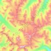 Bara Shigri Glacier topographic map, elevation, terrain