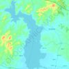 石头口门水库 topographic map, elevation, terrain