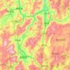 富民县 topographic map, elevation, terrain