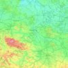 Saxony-Anhalt topographic map, elevation, terrain