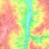 Lessac topographic map, elevation, terrain