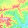 Casares de las Hurdes topographic map, elevation, terrain