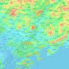 Huizhou City topographic map, elevation, terrain