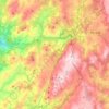 Cerdedo-Cotobade topographic map, elevation, terrain