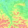 Chełm County topographic map, elevation, terrain