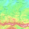 Oblast de Lovetch topographic map, elevation, terrain