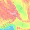 Kerman Province topographic map, elevation, terrain