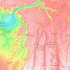 Tshangu topographic map, elevation, terrain