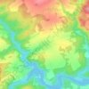 Čerňovice topographic map, elevation, terrain