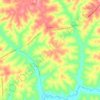 Jatobá topographic map, elevation, terrain