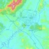 集里街道 topographic map, elevation, terrain