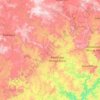 Umzimvubu Local Municipality topographic map, elevation, terrain