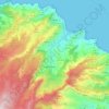 Agulo topographic map, elevation, terrain