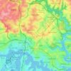 Council of the City of Ryde topographic map, elevation, terrain