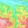 Lanquais topographic map, elevation, terrain
