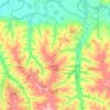 Douradina topographic map, elevation, terrain