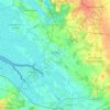 Le Gua topographic map, elevation, terrain
